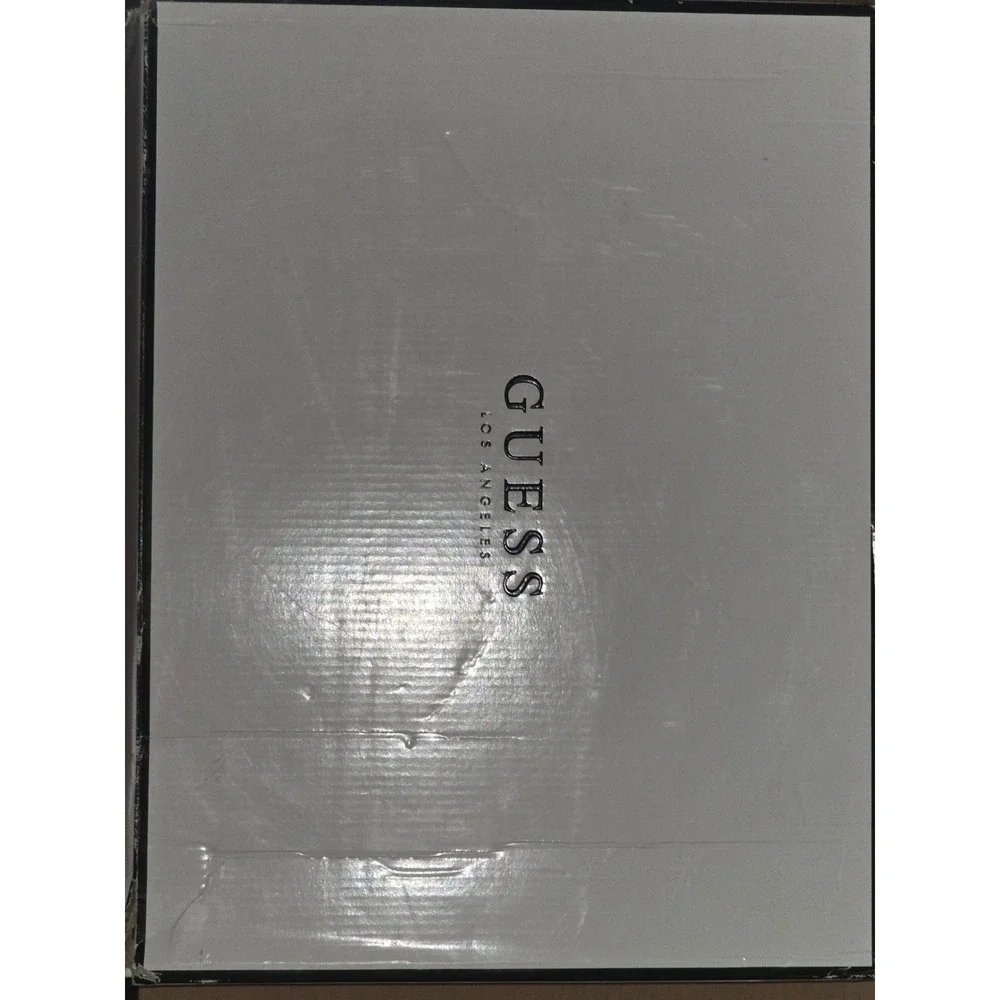 NWB GUESS Bowey Tan Patent Leather Stiletto‎ Heel Knee High Boots Size 8.5